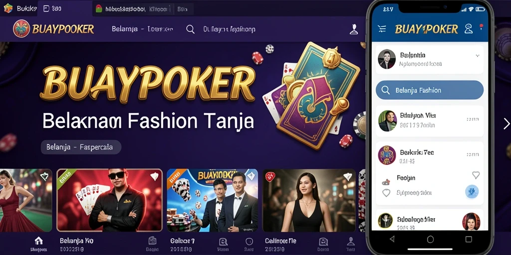 Tampilan antarmuka BUAYAPOKER yang modern dan stylish.