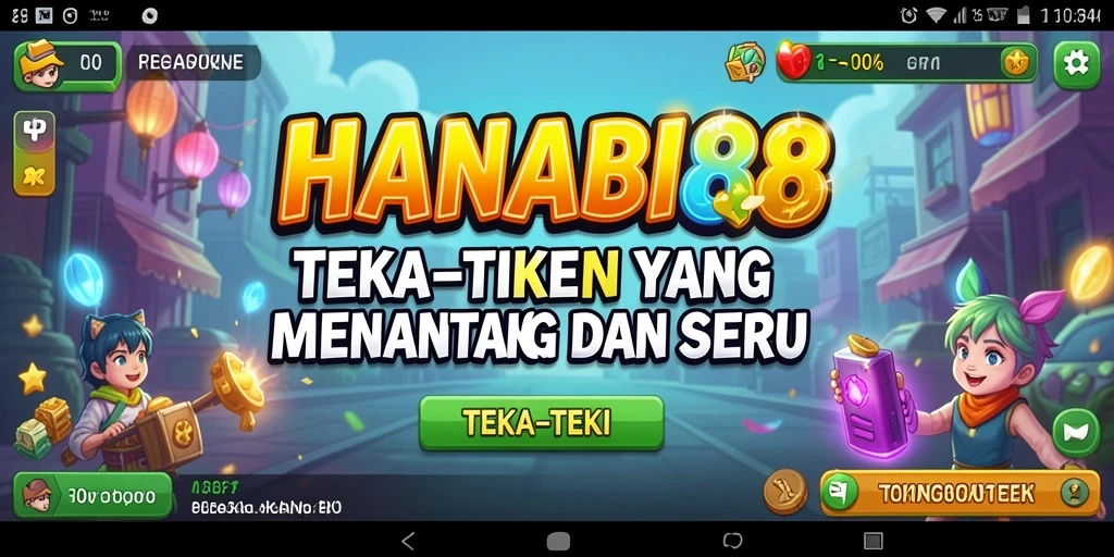 Antarmuka permainan teka-teki yang menarik dan interaktif.