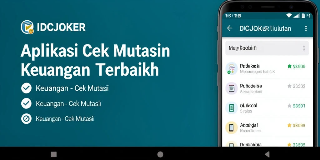 Tampilan antarmuka utama aplikasi Cek Mutasi IDCJOKER.