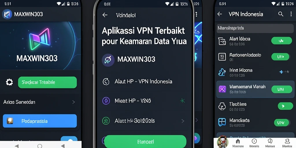 Antarmuka aplikasi MAXWIN303 yang sederhana dan fungsional.