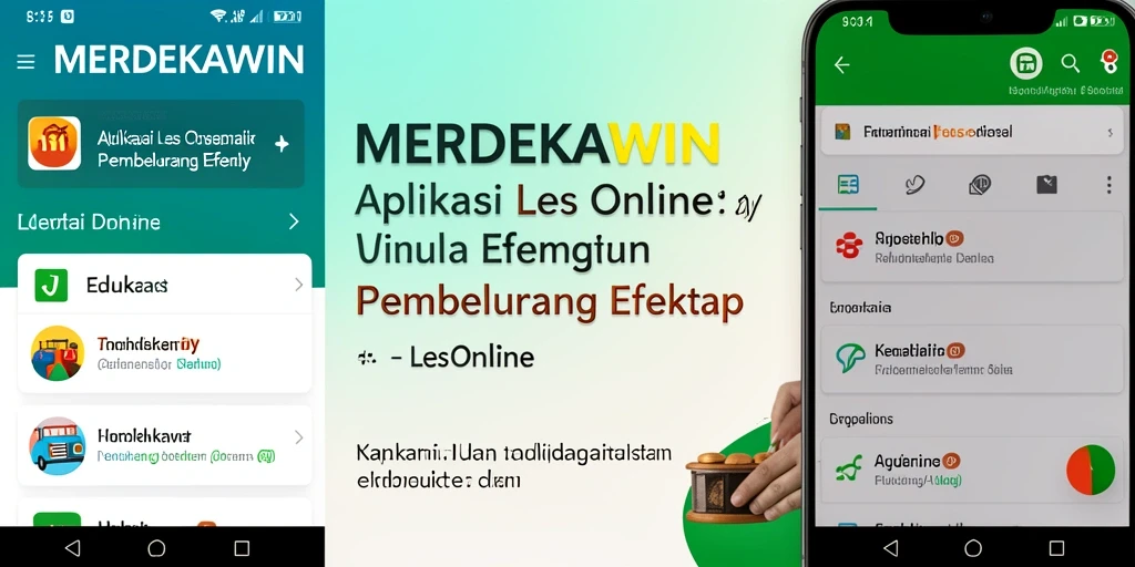 Antarmuka MERDEKAWIN yang intuitif dan ramah pengguna.