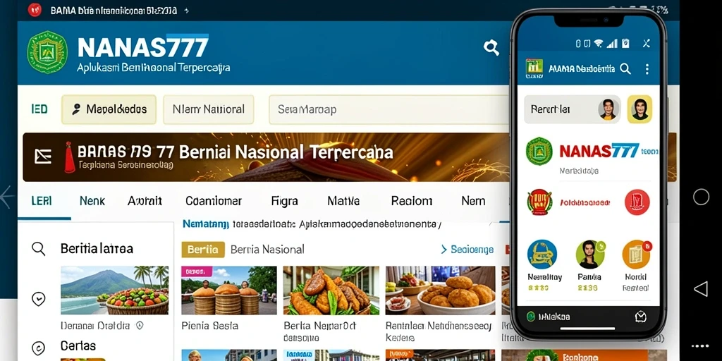 Tampilan antarmuka aplikasi NANAS777 yang modern dan user-friendly.