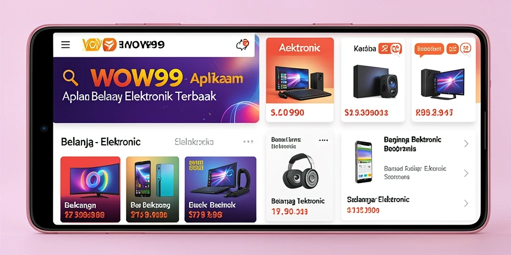 Tampilan antarmuka aplikasi WOW99 yang menarik dan fungsional.