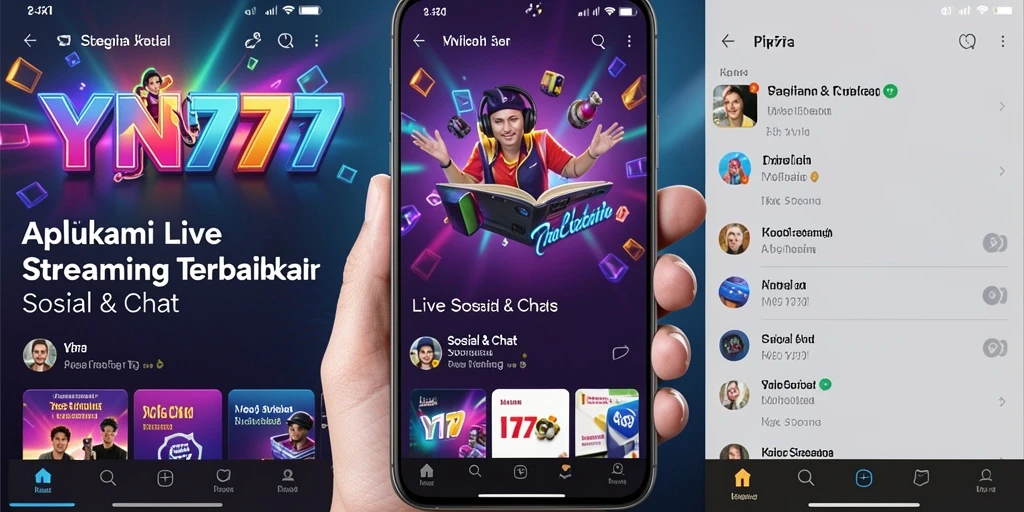 Antarmuka YN777 yang sederhana dan intuitif untuk Live Streaming.